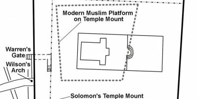 La carte du temple d'Hérode