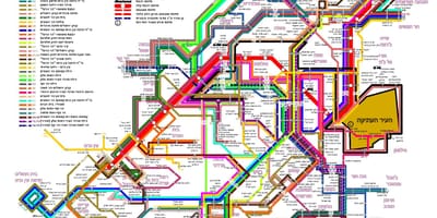 Carte de Bus de Jérusalem