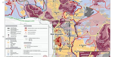 Carte de Jérusalem-est