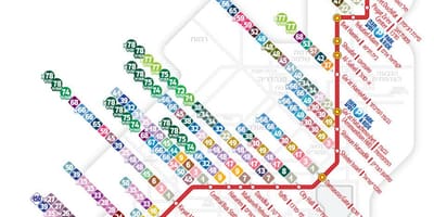 Light rail Jérusalem carte